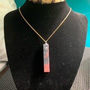 Handcrafted resin necklace